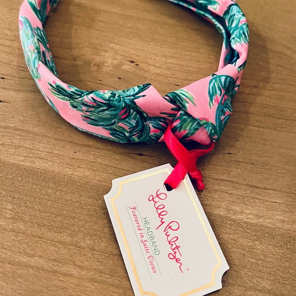 NWT. LILLY PULITZER Knotted Headband in Suite Views - Picture 3 of 5